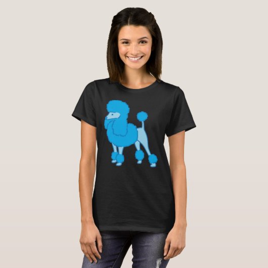 Blue Poodle       Tシャツ (正面フル)
