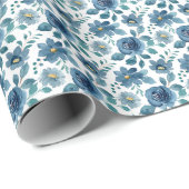 Blue Porcelain Garden ラッピングペーパー (ロールコーナー)