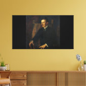 Blue Portrait of Nikola Tesla キャンバスプリント (インサイチュ (リビング))