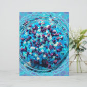 Blue Potpourri Scrapbook Paper 2-Sided Page (スタンド正面)