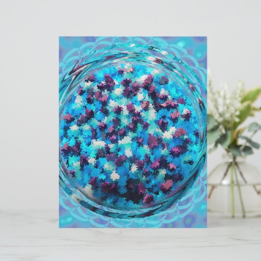 Blue Potpourri Scrapbook Paper 2-Sided Page (スタンド正面)