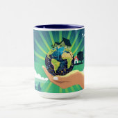 Blue Power Earth Day Vibes マグカップ (中央)