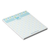 Blue Pramおよび水玉模様メモ帳 ノートパッド (アングル)