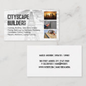 Blue Prints | Construction Contractors 名刺 (正面/裏面)