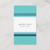 Blue professional corporate elegant modern simple 名刺 (正面)