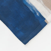 Blue Pulse of Stillness フリースブランケット (角)