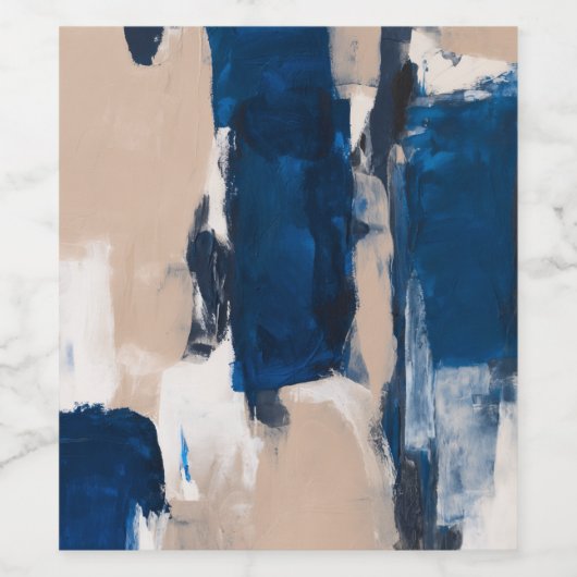 Blue Pulse of Stillness ワインラベル (シングルラベル)