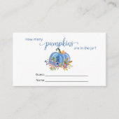 Blue Pumpkin Autumn How many Pumpkins エンクロージャーカード (正面)