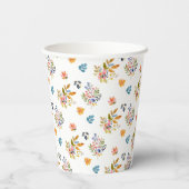 Blue Pumpkin Autumn Whimsical Baby Shower 紙コップ (裏面)