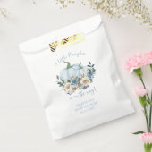 Blue Pumpkin Floral Baby Shower Favor Bag フェイバーバッグ (封をした状態)