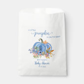 Blue Pumpkin Whimsical Baby Shower フェイバーバッグ (正面)