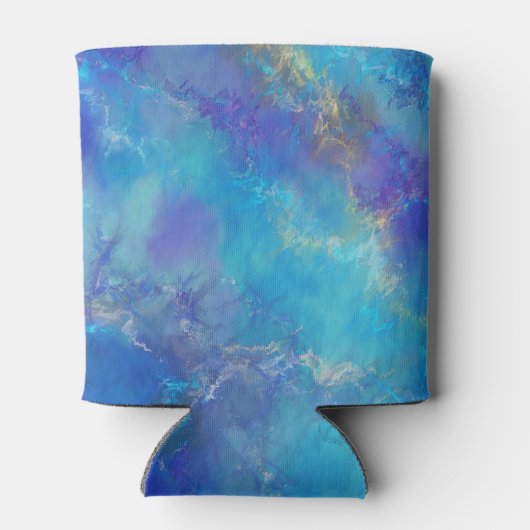 Blue, Purple and Gold Marble Pattern  缶クーラー (裏面)