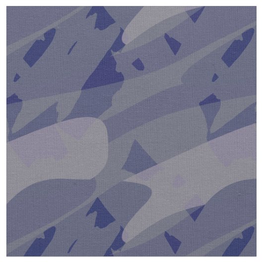 Blue Purple camo abstract ファブリック (クローズアップ)