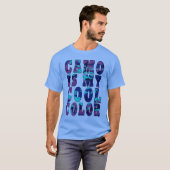 Blue Purple Camo Is My Cool Color Unisex Tシャツ (正面フル)