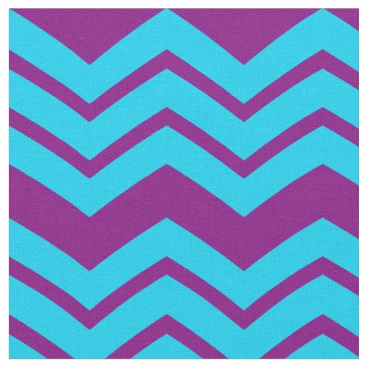 Blue Purple Chevron Zigzag Design  ファブリック (クローズアップ)