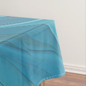 Blue Purple Flower Dream Abstract Fractal Art テーブルクロス (インサイチュ)