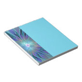 Blue Purple Flower Dream Abstract Fractal Art ノートパッド (アングル)