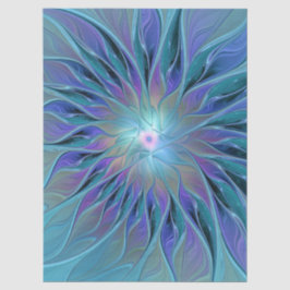 Blue Purple Flower Dream Abstract Fractal Art 薄葉紙