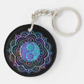 Blue & Purple Mandala キーホルダー (裏面)
