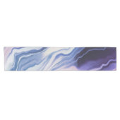 Blue purple marble paint ショートテーブルランナー (横)