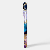 Blue Purple Marble Phone Case Gold Luxury Case-Mate iPhoneケース (裏面 / 左)