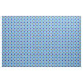 Blue Purple Orange Polka Dot Pattern ファブリック (ヤード)