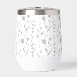 Blue Purple Watercolor Wildflower