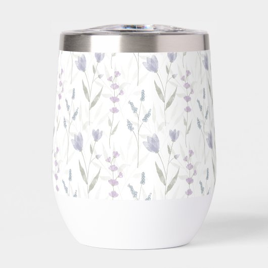 Blue Purple Watercolor Wildflower (正面)