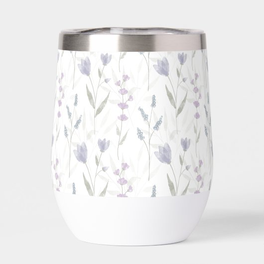 Blue Purple Watercolor Wildflower (背面)