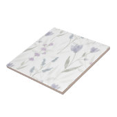 Blue Purple Watercolor Wildflower タイル (側面)