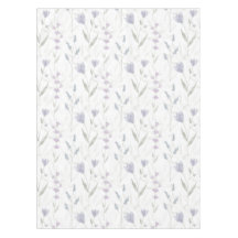 Blue Purple Watercolor Wildflower 