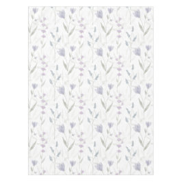 Blue Purple Watercolor Wildflower  テーブルクロス