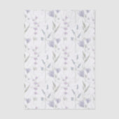 Blue Purple Watercolor Wildflower 薄葉紙 (正面)
