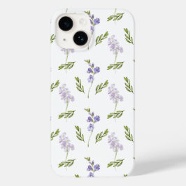 Blue Purple Watercolor Wildflower  Case-Mate iPhone 14ケース