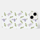 Blue Purple Watercolor Wildflower Case-Mate iPhoneケース (裏面 (横))