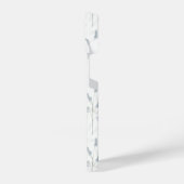 Blue Purple Watercolor Wildflower iPhoneケース (左側面)