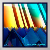 Blue Pyramids and Prism ポスター (正面)