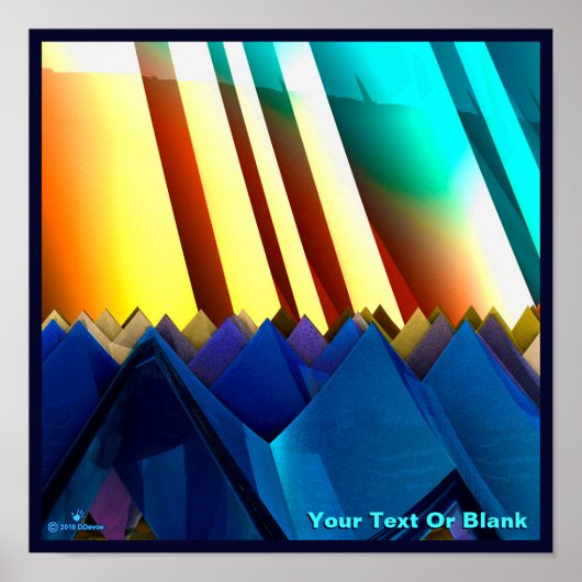 Blue Pyramids and Prism ポスター (正面)