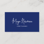 BLUE QRモダンコーミニマルドプロフェッショナル 名刺 (正面)