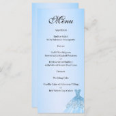 Blue Quenceanera Menu メニュー (正面/裏面)