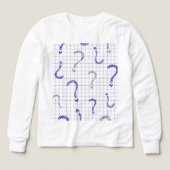 Blue question mark seamless pattern (デザイン正面)