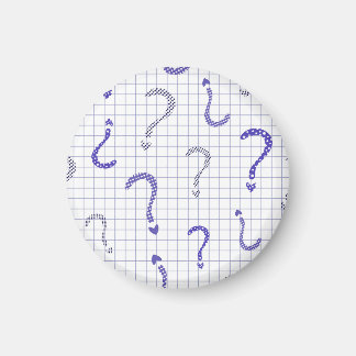 Blue question mark seamless pattern マグネット