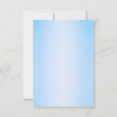 Blue Quinceanera Reply RSVP Card (裏面)