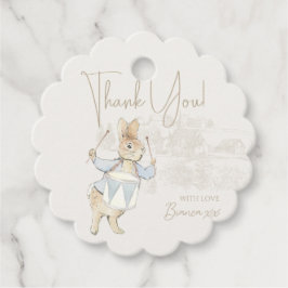 Blue Rabbit Some Bunny Baby Shower フェイバータグ