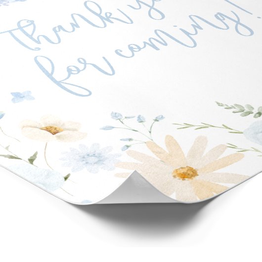 Blue Rabbit Somebunny Thank for 来's ポスター (角)