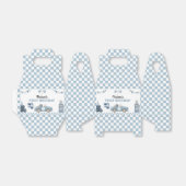 Blue Race Car First Lap Around the Track Birthday フェイバーボックス (折り畳みなし)