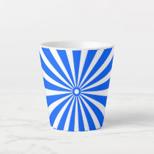Blue Radiant Burst Mug – Bold Geometric Sunshine 