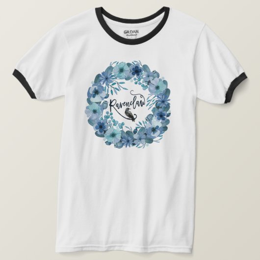 Blue Raven House Inspired Vintage Ringer Tシャツ (デザイン正面)