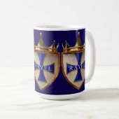 Blue RayEl Crest coffee mug コーヒーマグカップ (正面右)