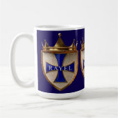 Blue RayEl Crest coffee mug コーヒーマグカップ (左)